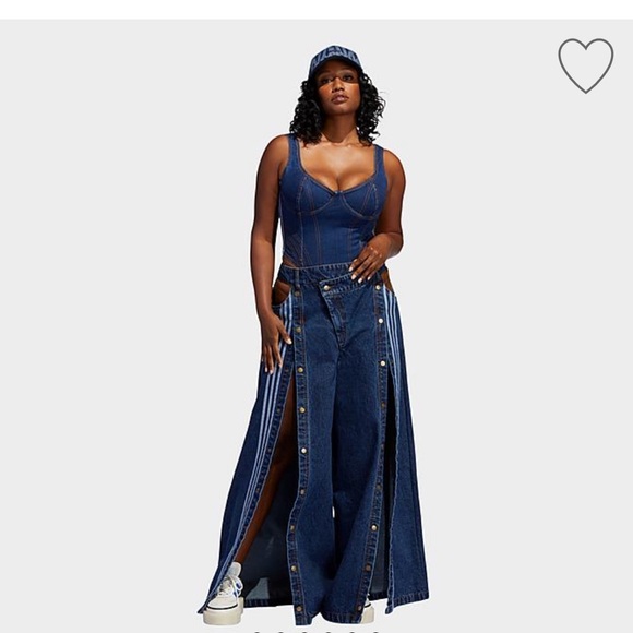 Ivy Park Rodeo Denim Collection 2 piece body suit and pants XL - Picture 2 of 10